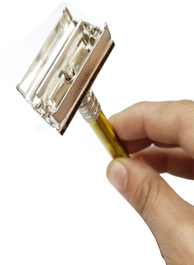 Foreign Holics Golden Shaving Safety Razor For Men - Image 5